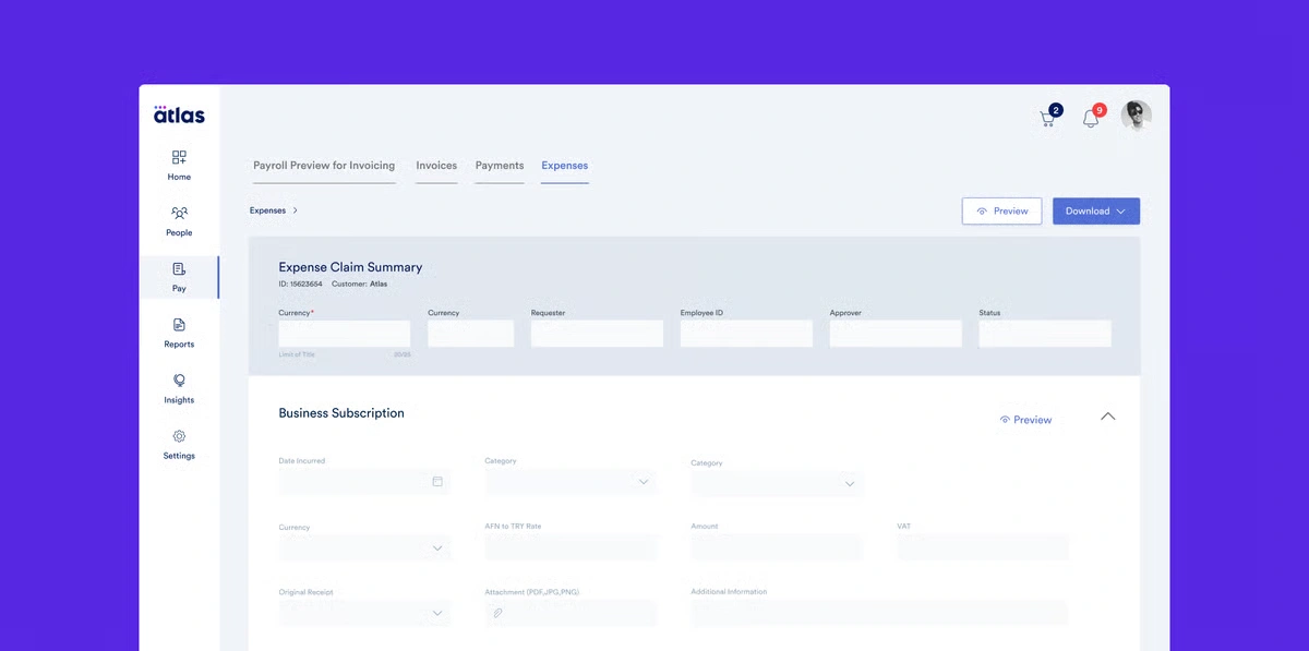 Atlas HXM platform dashboard 5