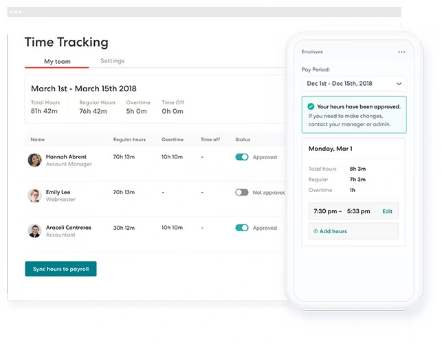 Gusto platform dashboard 4