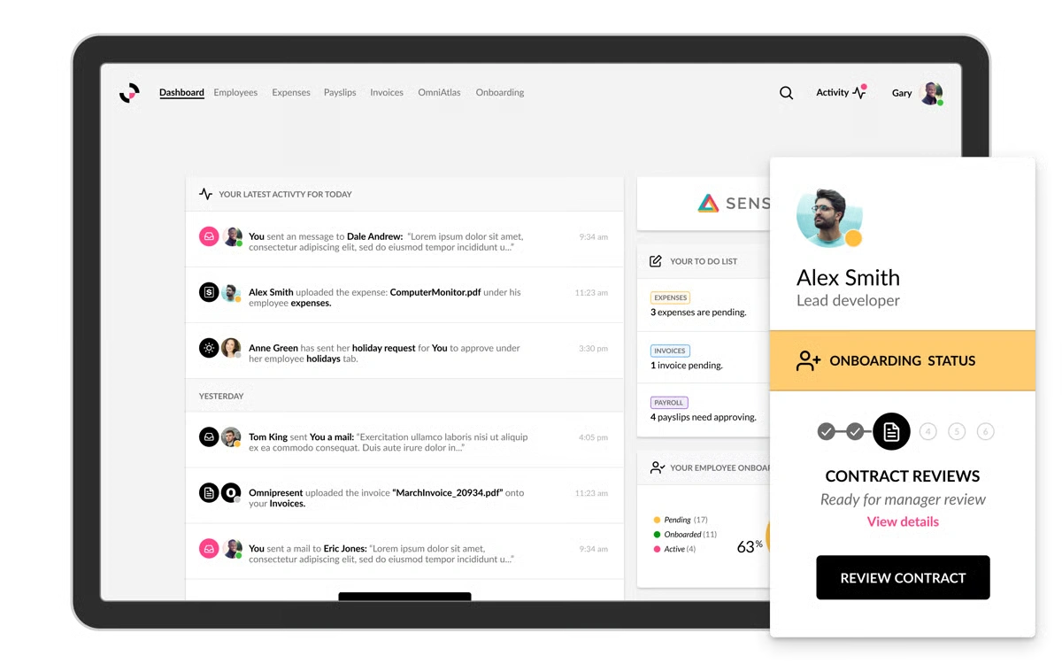 Omnipresent platform dashboard 1