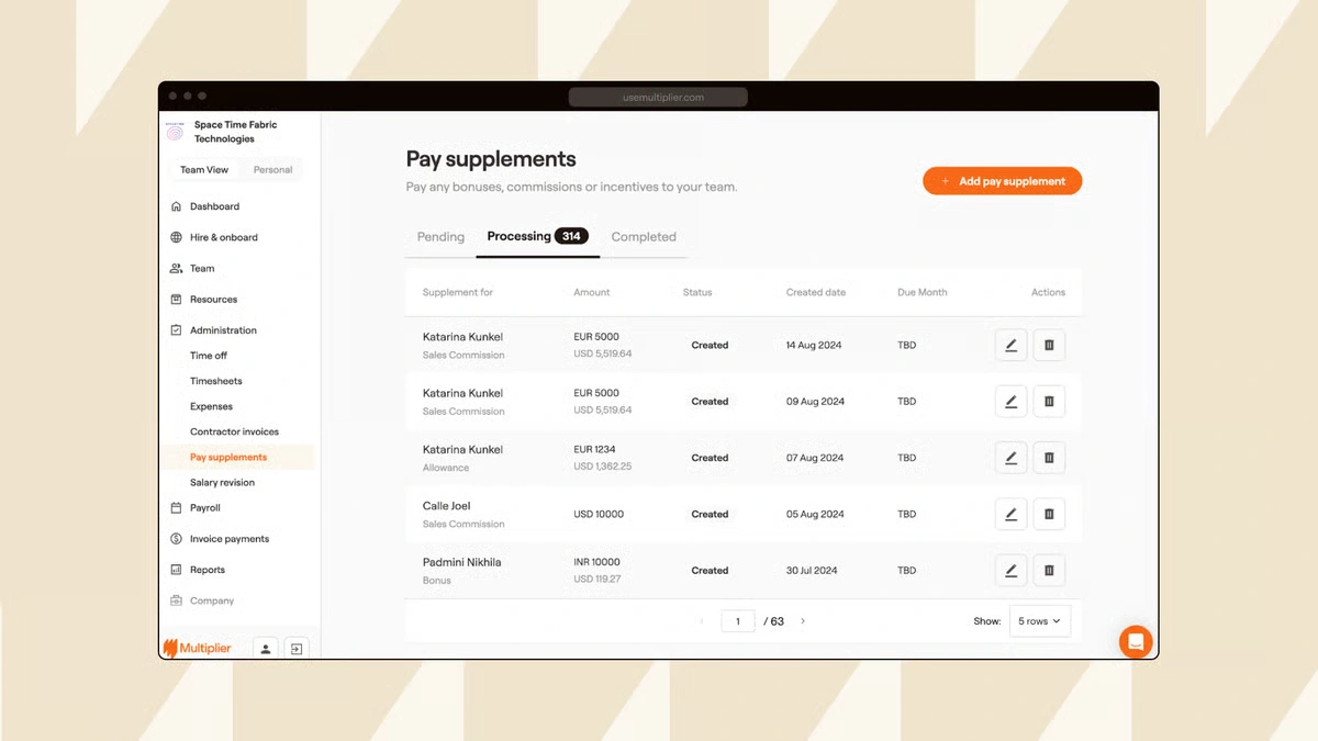 Multiplier platform dashboard 3