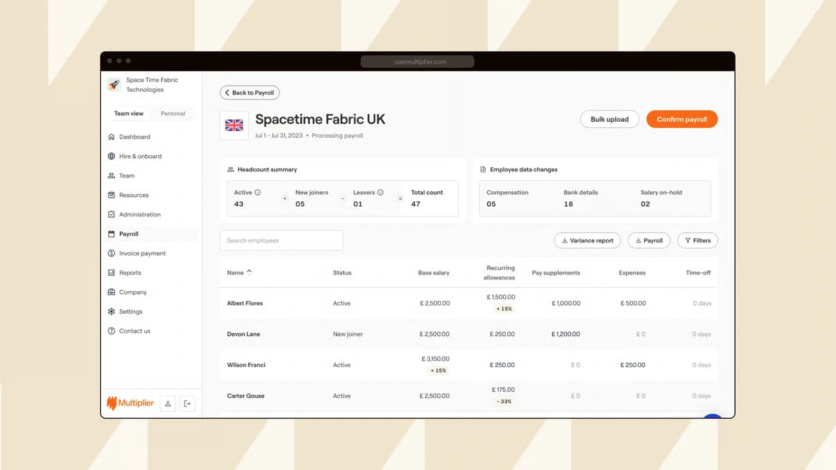 Multiplier platform dashboard 5